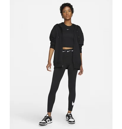 Толстовка жіноча Nike W Nsw Jrsy Os Fz Hoodie Black DM6415-010