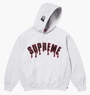 Худі чоловіче Supreme Ghostface Arc Grey SS26SW96-ASH-GREY