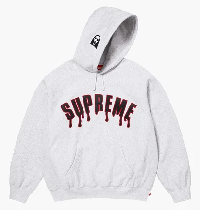 Худі чоловіче Supreme Ghostface Arc Grey SS26SW96-ASH-GREY