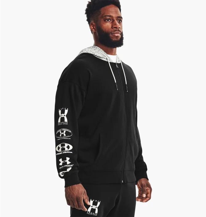 Худи мужское Under Armour Rival Terry 25Th Anniversary Full Zip Black 1363727-001