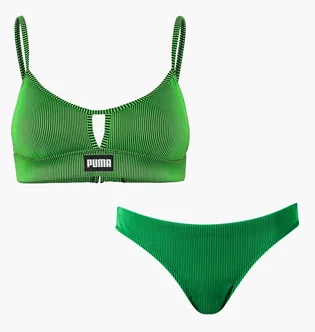 Купальник жіночий Puma Peek-A-Boo Green 938343-01__938335-01