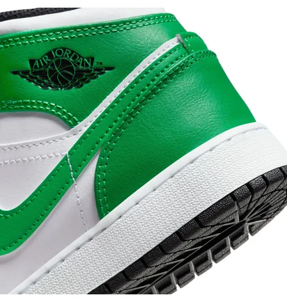 Кроссовки детские Air Jordan 1 Low Lucky Green/White DQ8423-301