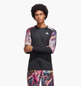 Лонгслів чоловічий Adidas Melbourne Tennis Heat.Rdy Long-Sleeve Top Black Ic0842