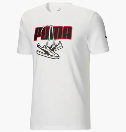 Футболка мужская Puma Sneaker Hang Tee White 589770-02