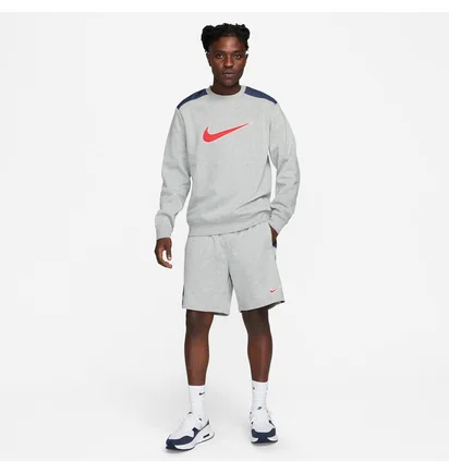 Світшот чоловічий Nike Nsw Sp Flc Crew Bb Grey FN0245-064