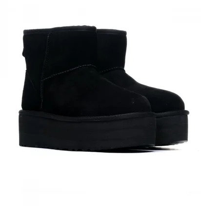 Угги женские UGG Classic Mini Platform Black 1134991-BLK