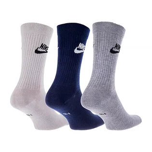 Носки унисекс Nike Ns Ever Da Essential Cr Grey/Blue (3 пары) DX5025-903