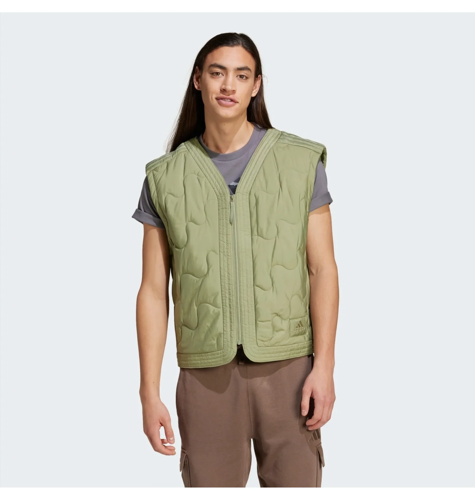 ᐉ Жилетка мужская Adidas Nuganic Light Insulation Olive IX6702