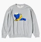 Свитшот унисекс Uniqlo Kaws Warhol Graphic Sweatshirt Grey E472951-000