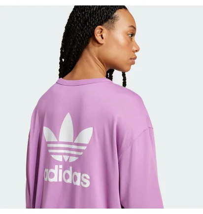 Футболка женская Adidas Trefoil Violet IY4652