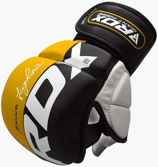 Рукавиці унісекс RDX Grappling Gloves Rex T6 Plus Orange/Black GGR-T6Y