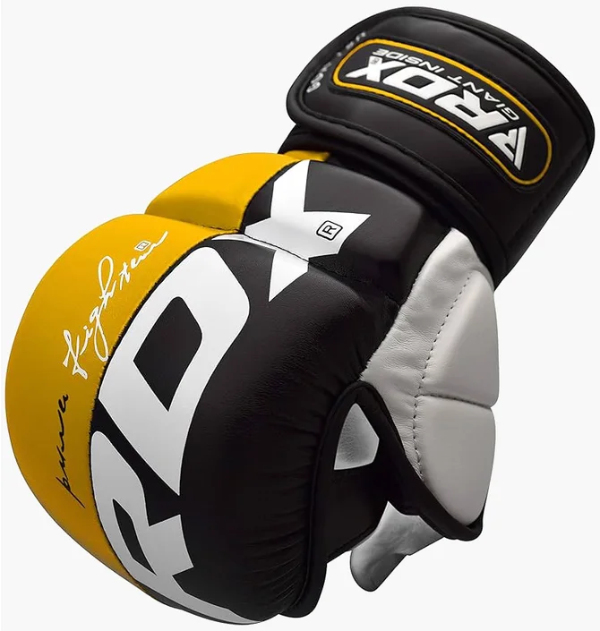 Рукавиці унісекс RDX Grappling Gloves Rex T6 Plus Orange/Black GGR-T6Y