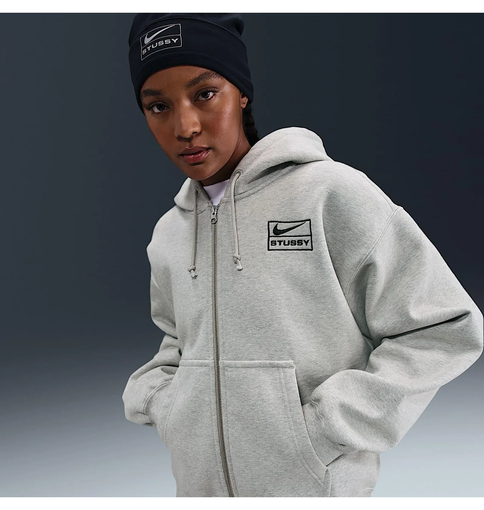ᐉ Толстовка унисекс Nike X Stussy Fleece Grey FJ9181-050 - купить