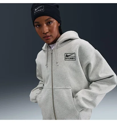 Толстовка унисекс Nike X Stussy Fleece Grey FJ9181-050