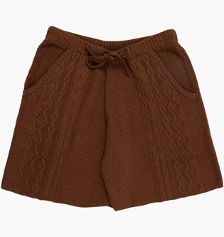 Шорти чоловічі Pleasures Charlie Knit Shorts Brown P23SP045-BROWN