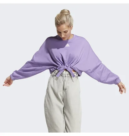 Футболка жіноча Adidas Dance Crop Versatile Sweatshirt Violet IC6685