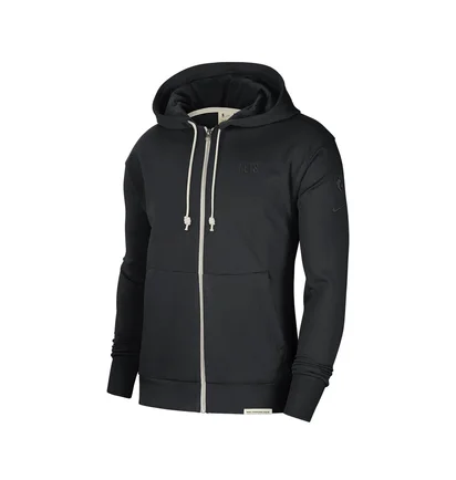 Толстовка чоловіча Nike Nba Brooklyn Nets Standard Issue Full Zip Dri-Fit Hoodie Black CN3134-010