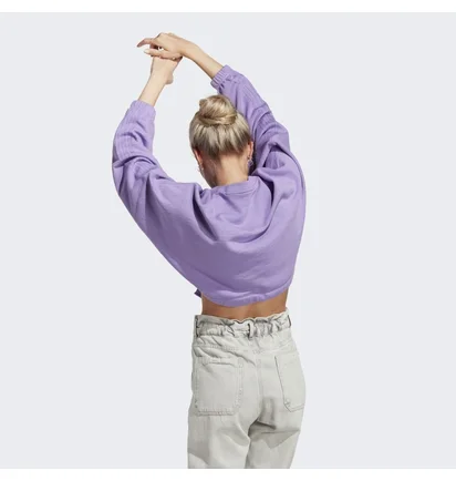 Футболка жіноча Adidas Dance Crop Versatile Sweatshirt Violet IC6685