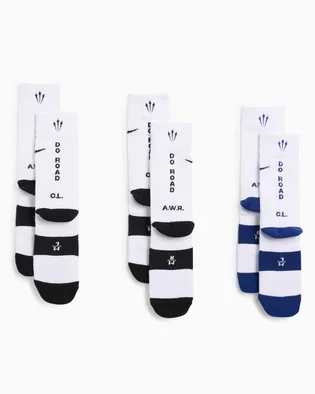 Носки унисекс Nike Nocta Crew Socks White (3 пары) FV3806-900