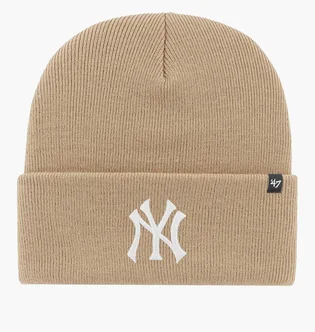 Шапка унисекс 47 Brand Mlb Ny Yankees Haymaker Beige B-HYMKR17ACE-KHB