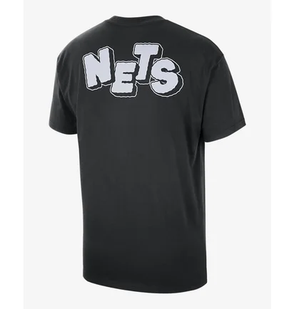 Футболка мужская Nike T-Shirt Nba Courtside Max90 Brooklyn Nets City Edition 2023/24 Black FN1996-010