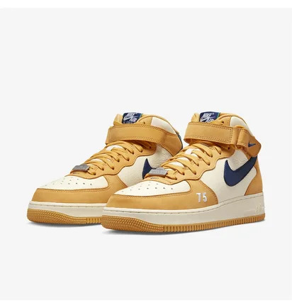Кросівки чоловічі Nike Air Force 1 Mid Beige/Orange Do6729-700