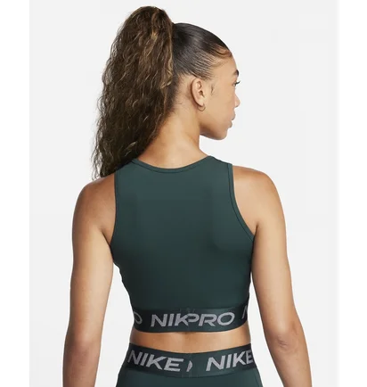 Топ женский Nike Pro Dri-Fit Cropped Tank Top Green FB5588-328