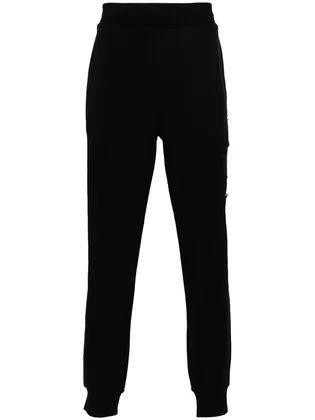 Штани чоловічі CP Company Diagonal Raised Cargo Sweatpants Black 17CMSP017A-005086W-999