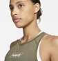 Топ женский Nike Pro Dri-Fit Graphic Crop Tank Olive Dq5593-222