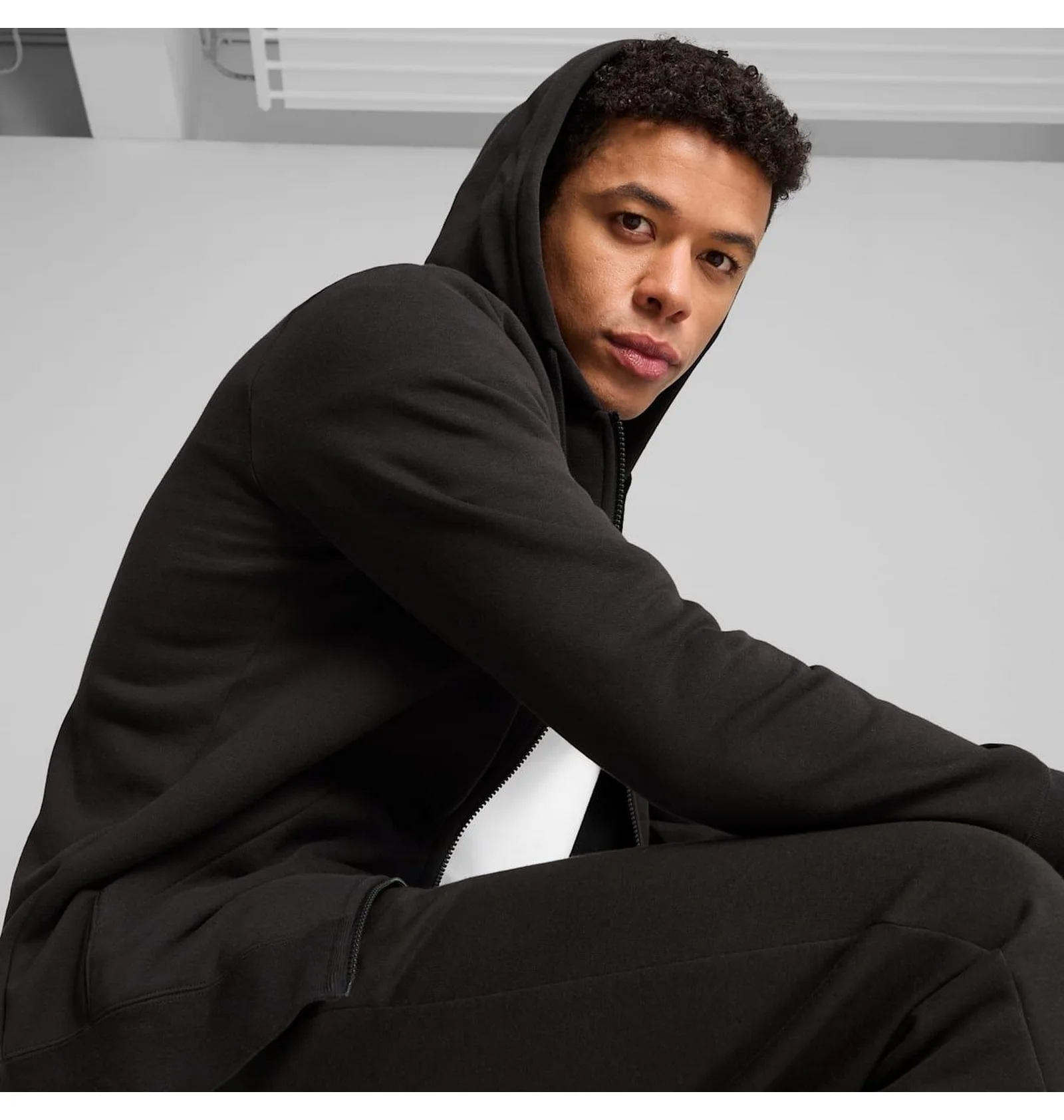 ᐉ Толстовка мужская Puma Ess Full-Zip Hoodie Black 682586-01