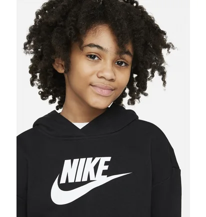 Худі дитяче Nike G Nsw Club Ft Crop Hoodie Hbr Black DC7210-010