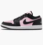 Кроссовки женские Air Jordan 1 Low Black/Pink IO3394-663