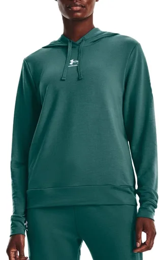 Худи женское Under Armour Hooded Sweatshirt Rival Terry Hoodie Turquoise 1369855-722
