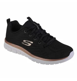 Кроссовки женские Skechers Connected Black 12615-BKGD