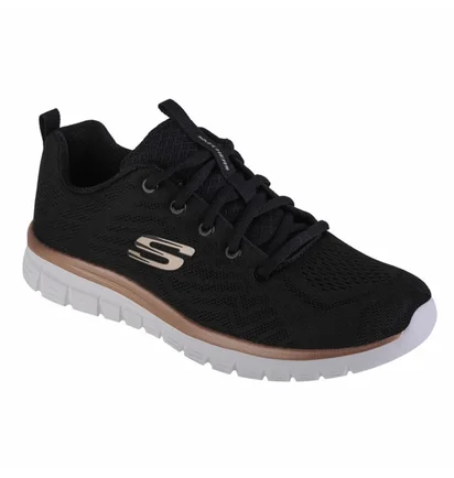 Кросівки жіночі Skechers Connected Black 12615-BKGD