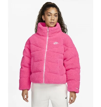 Куртка жіноча Nike Sportswear Therma-Fit City Series Sherpa Down Puffer Jacket Pink Dq6869-639