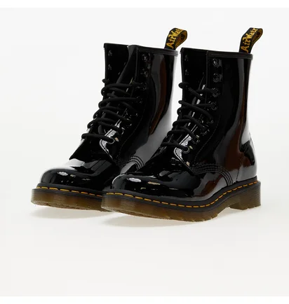 Ботинки женские Dr. Martens 1460 Patent Leather Lace Up Boots Black 11821011