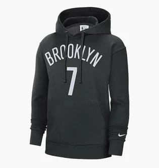 Худи мужское Nike Sweat Brooklyn Nets Essential Kevin Durant #7 Black DB1194-011