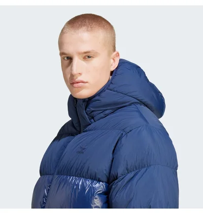 Пуховик чоловічий Adidas Adicolor Down Regen Hooded Puffer Jacket Blue IL2570