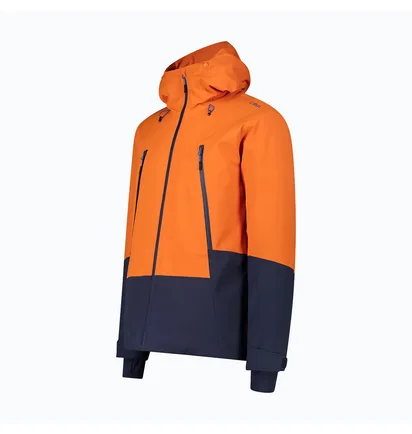 Куртка чоловіча CMP Fix Hood Twill Orange/Blue 34W2037-B595