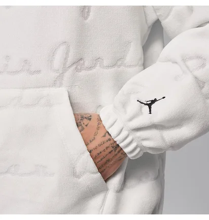 Худі чоловіче Air Jordan Flight MenS Jacquard Pullover Hoodie White IF1837-133