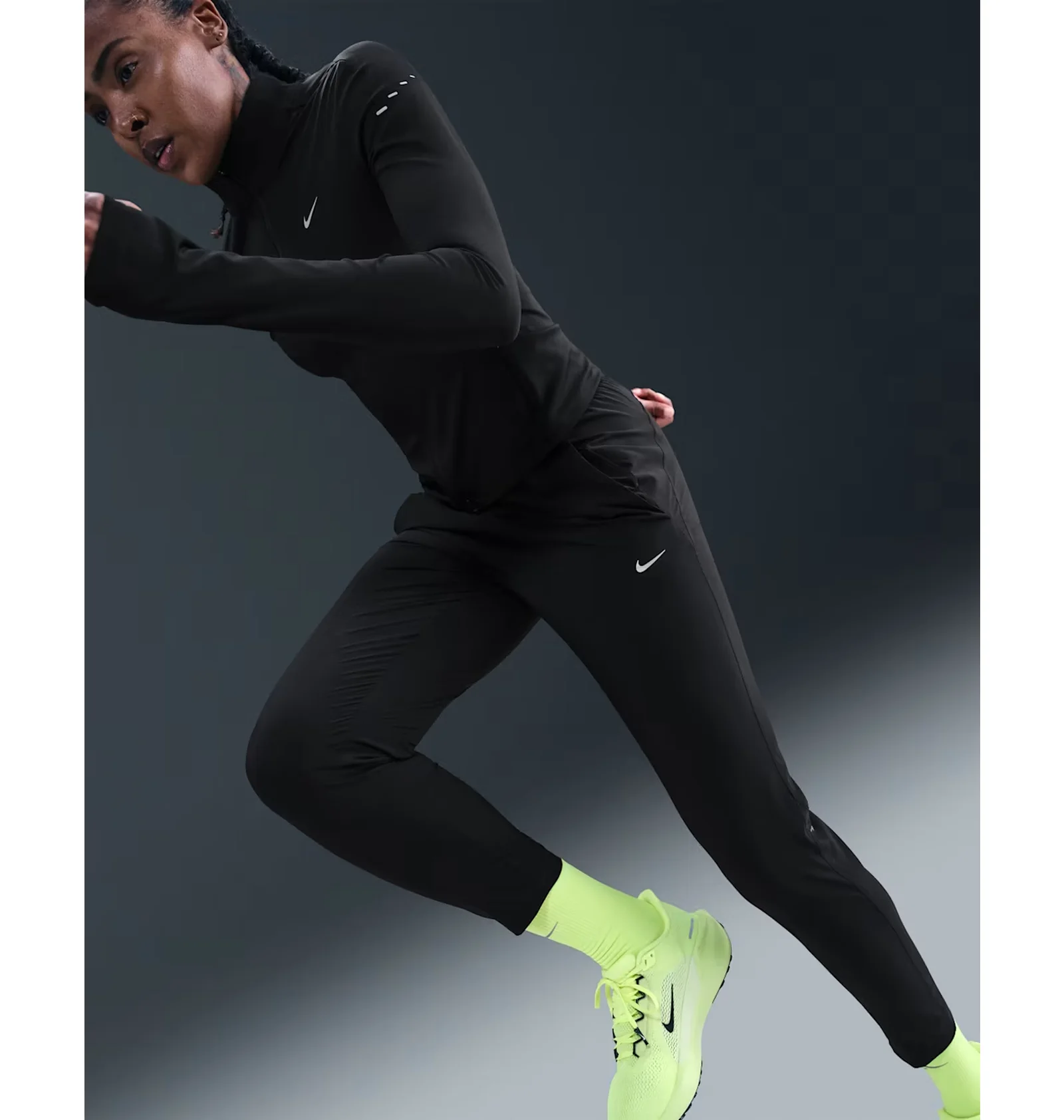 ᐉ Штаны женские Nike Dri-Fit Mid-Rise 7/8 Black HV5764-010