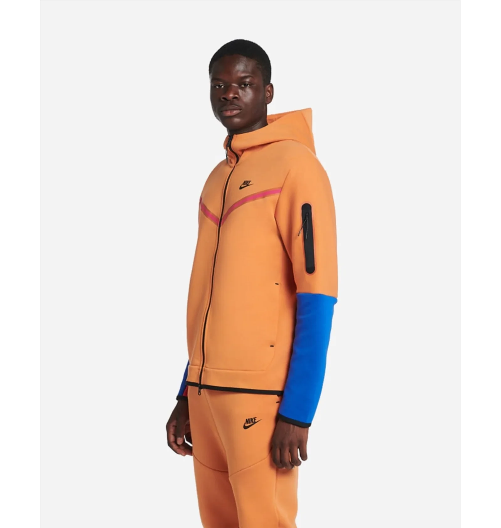 ᐉ Олимпийка мужская Nike Nsw Tech Fleece Full-Zip Hoodie Orange