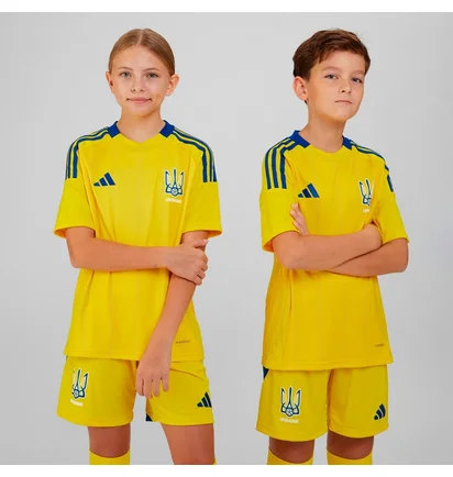 Футболка детская Adidas Ukraine 24 Kids Performance Yellow IP2189