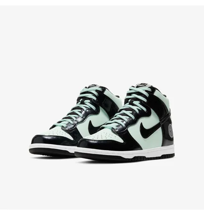 Кроссовки детские Nike Dunk High Se Gs Black/Green Dd1846-300