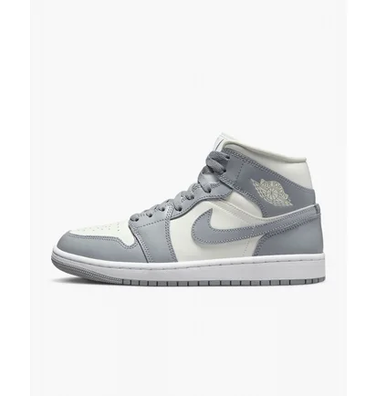 Кроссовки женские Nike Air Jordan 1 Mid Stealth Grey Bq6472-115