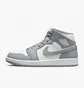 Кроссовки женские Nike Air Jordan 1 Mid Stealth Grey Bq6472-115