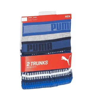 Трусы мужские Puma Worldhood Stripe Trunk Blue/Grey (2 шт) 501004001-010