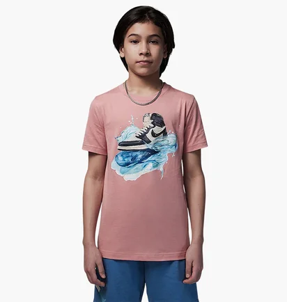 Футболка детская Air Jordan Aj1 Wave Ss Pink 95F043-AID