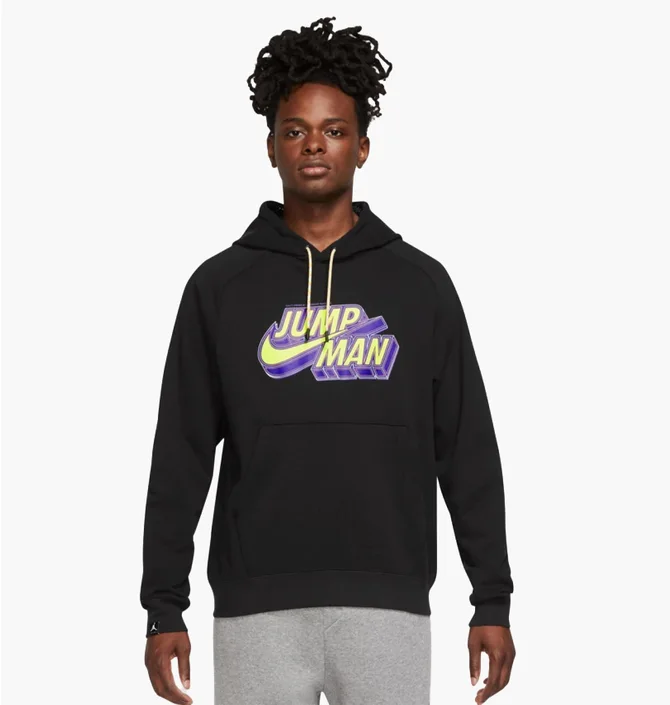 Худи мужское Air Jordan Jumpman Sweatshirt Hoodie Black Dm1402-010